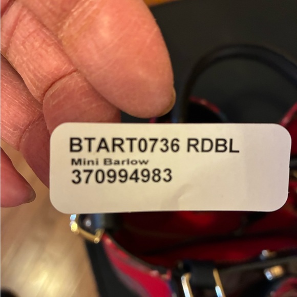 Dooney & Bourke Red and Green Plaid Mini Barlow - Picture 13 of 16